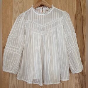 Elegant White Lace Blouse